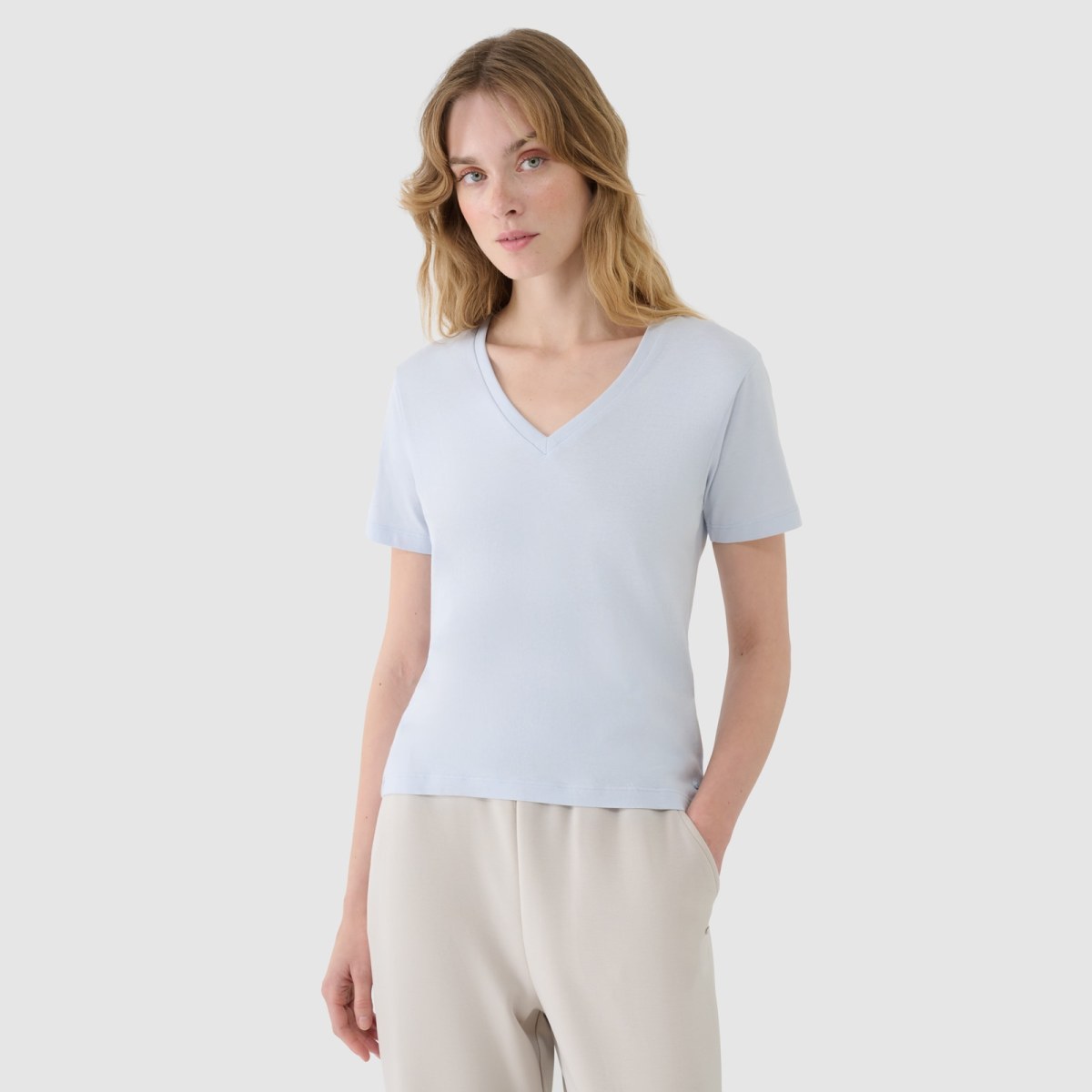 Dámske oversize tričko s modalom - modré · záber 1