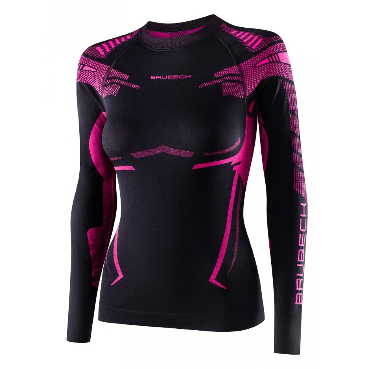 Brubeck Dry Black/Fuchsia - L - Veľkosť: L | Farba: Čierna, Fuksiová · záber 1