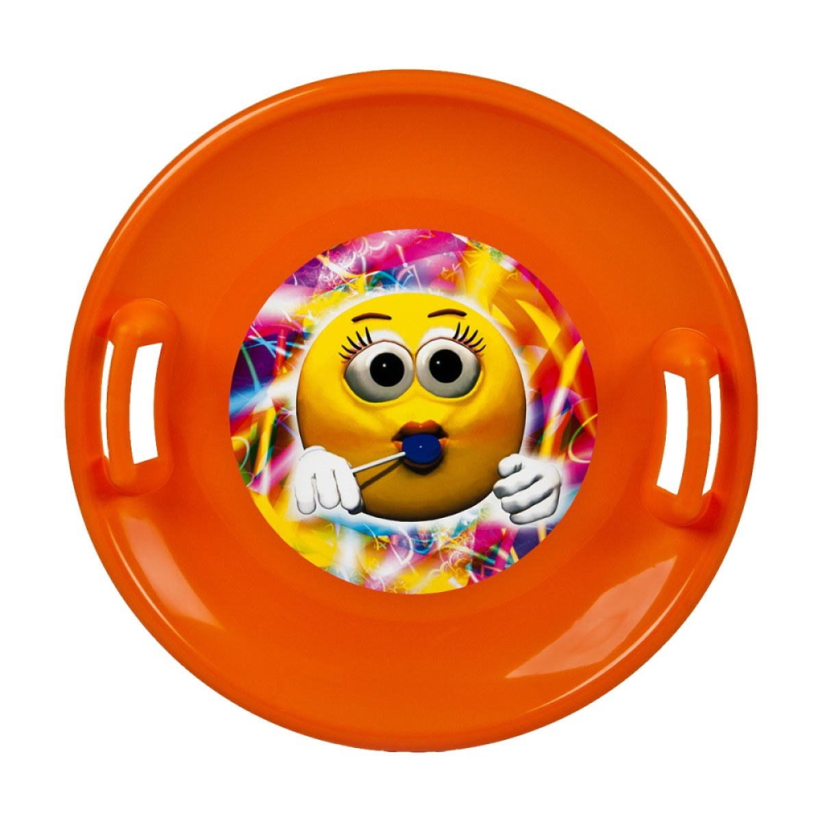 STT Talíř na sníh oranžová emoji girl · záber 1
