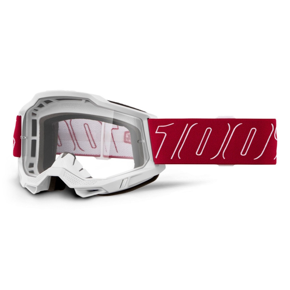 100% Accuri 2 Redline červená, číre plexi · záber 1