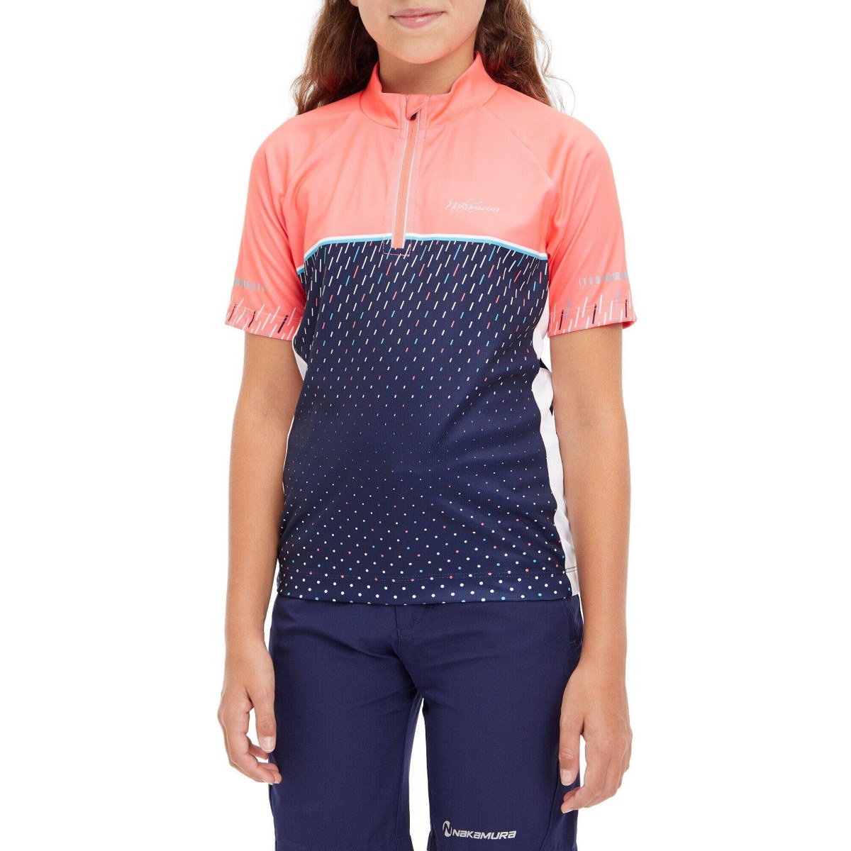 Nakamura Eredita III Jersey Kids - Veľkosť: 152 | Farba: Modrá, Ružová · záber 2