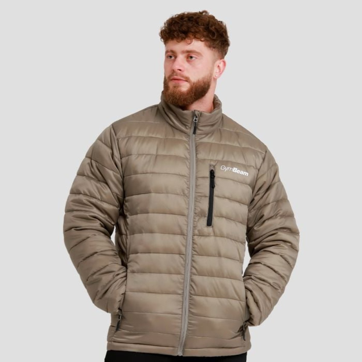 GymBeam Pánska bunda Puffer Vetiver/Black XXLXXL · záber 1