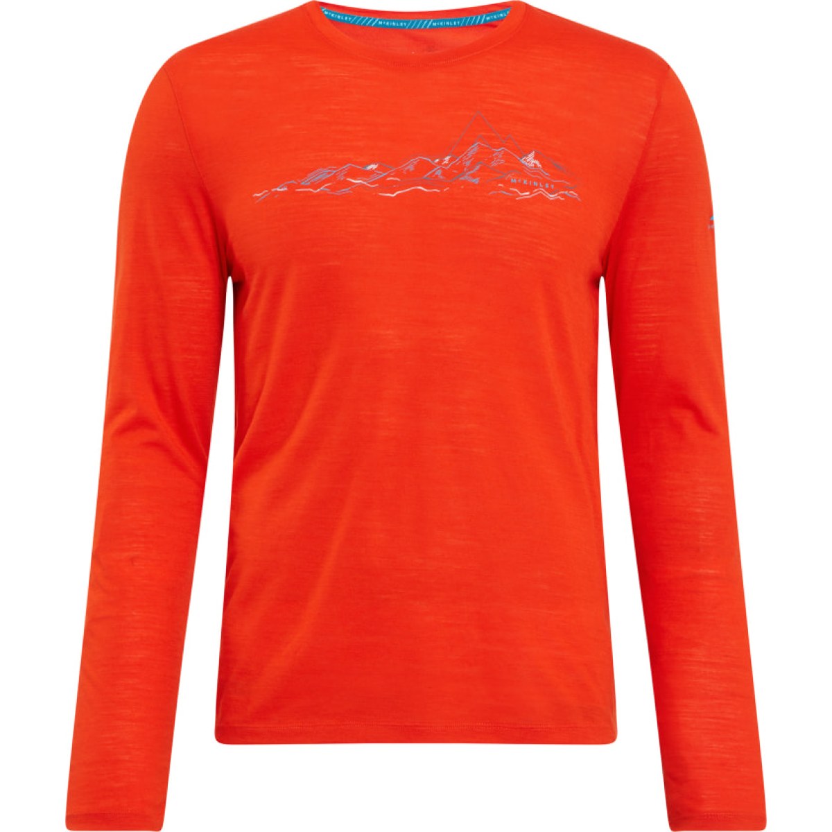 McKinley Shane Long Sleeve T-Shirt M - Farba: Oranžová · záber 1