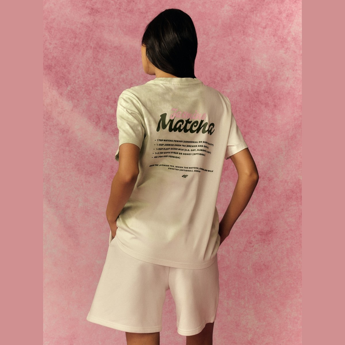 Dámske oversize tričko s potlačou - zelené · záber 4