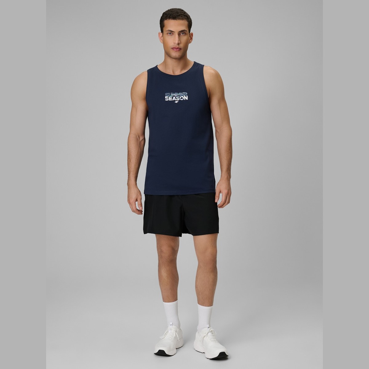 Pánske plážové boardshorty - čierne · záber 1