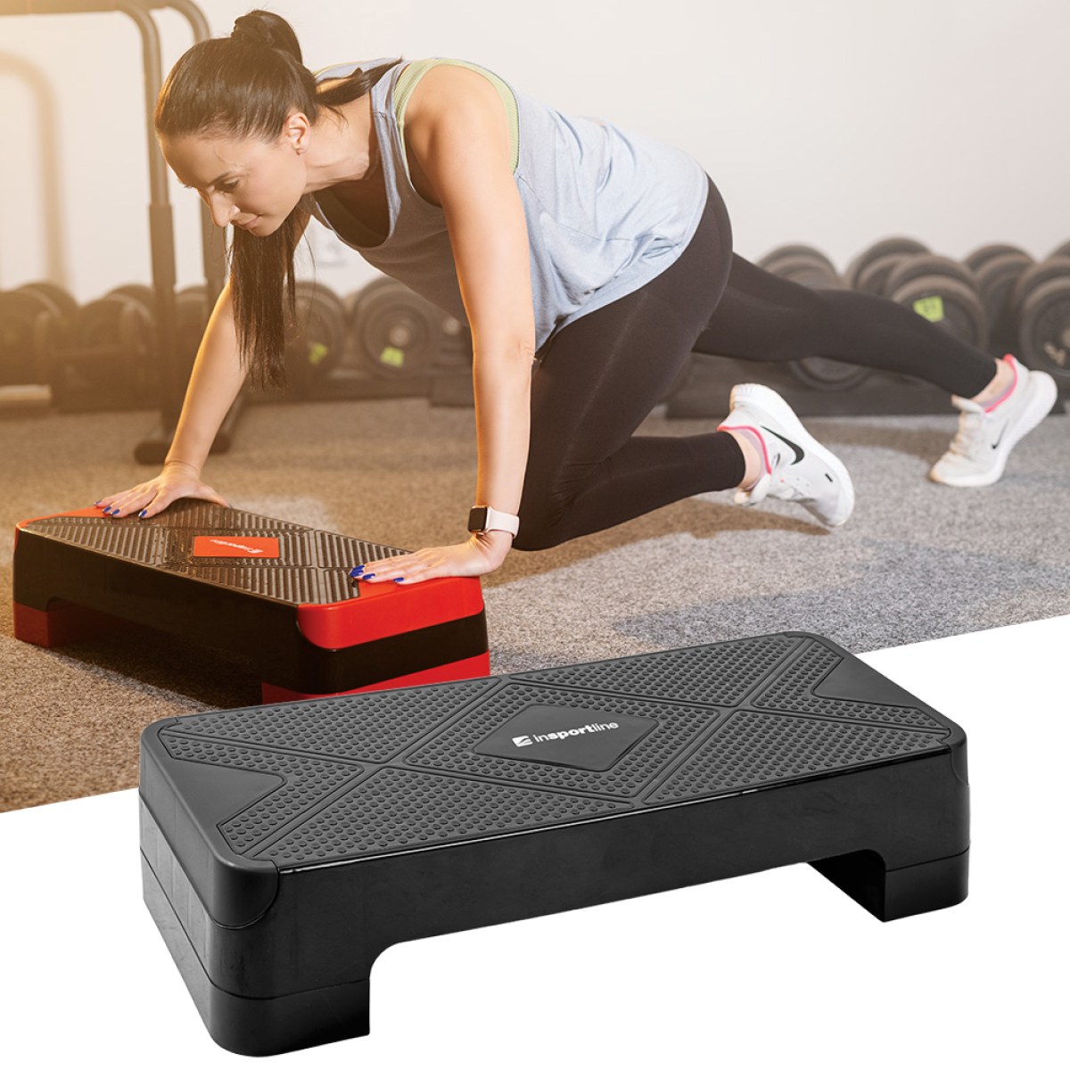 Aerobic step inSPORTline AS150 - Farba: Čierna · záber 1