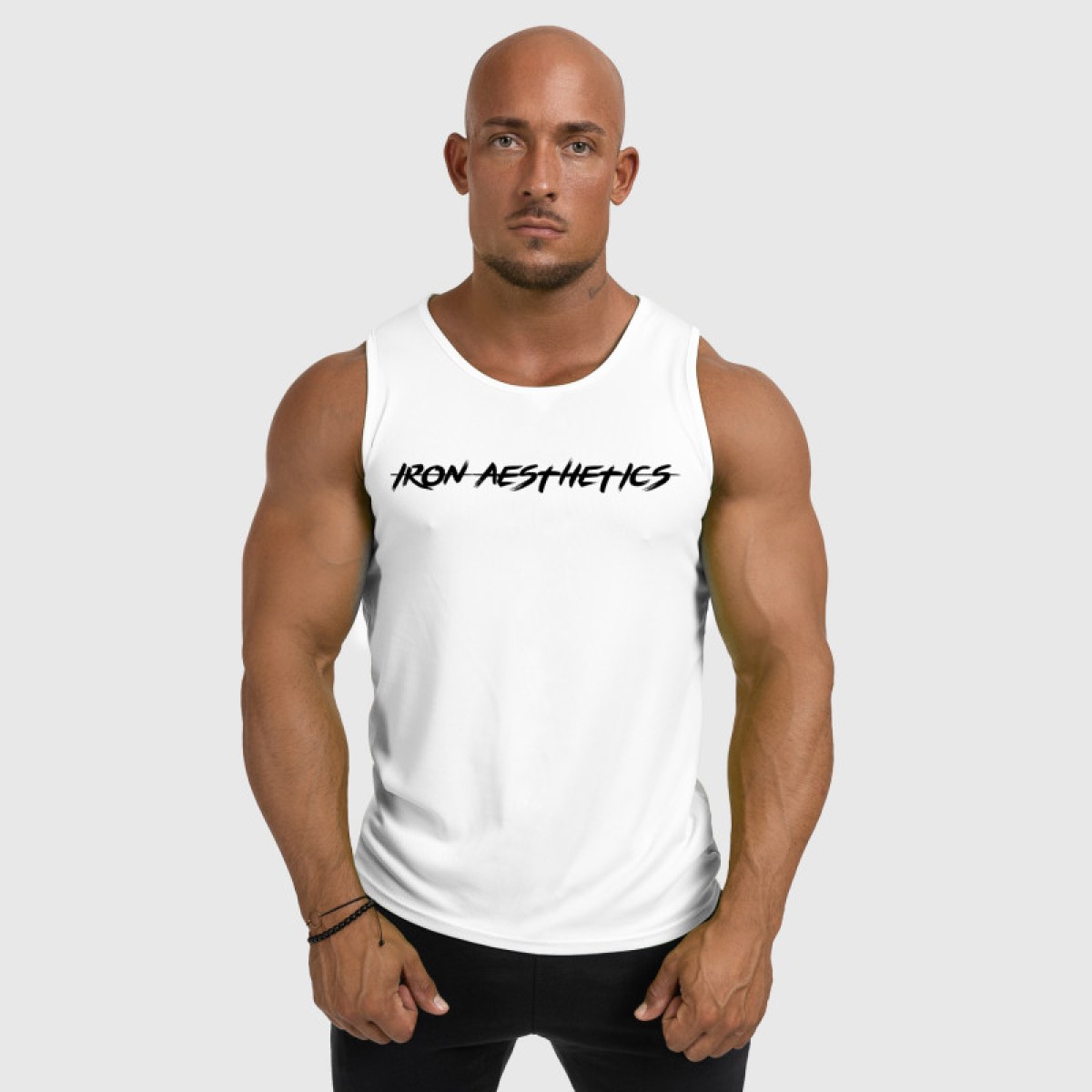 Pánske funkčné tielko Iron Aesthetics Sporty, biele · záber 3