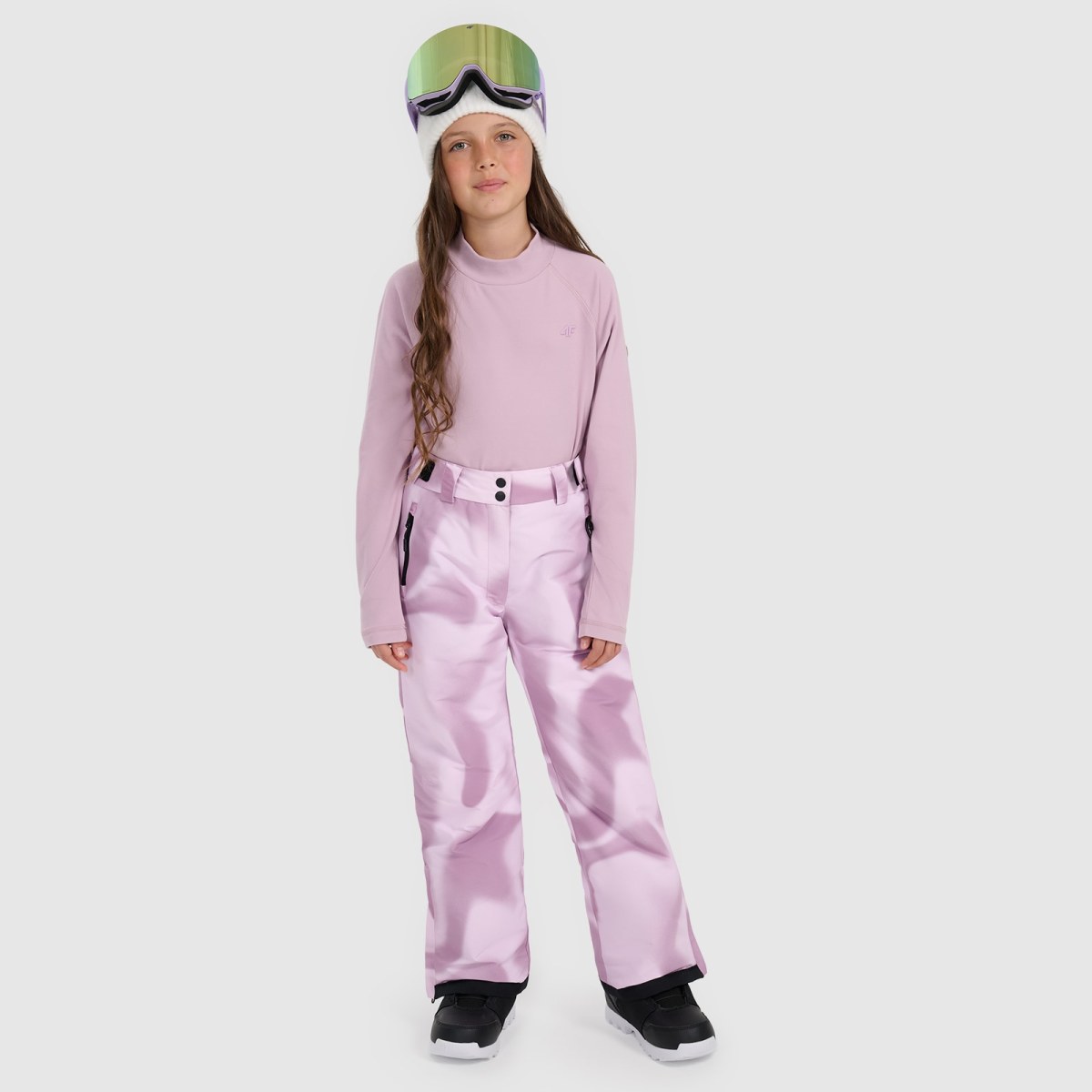 Snowboardové nohavice membrána 10000 dievčenské - multicolor · záber 1