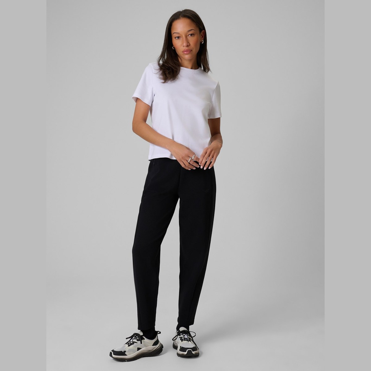 T-shirt regular hladký dámsky - biely · záber 8