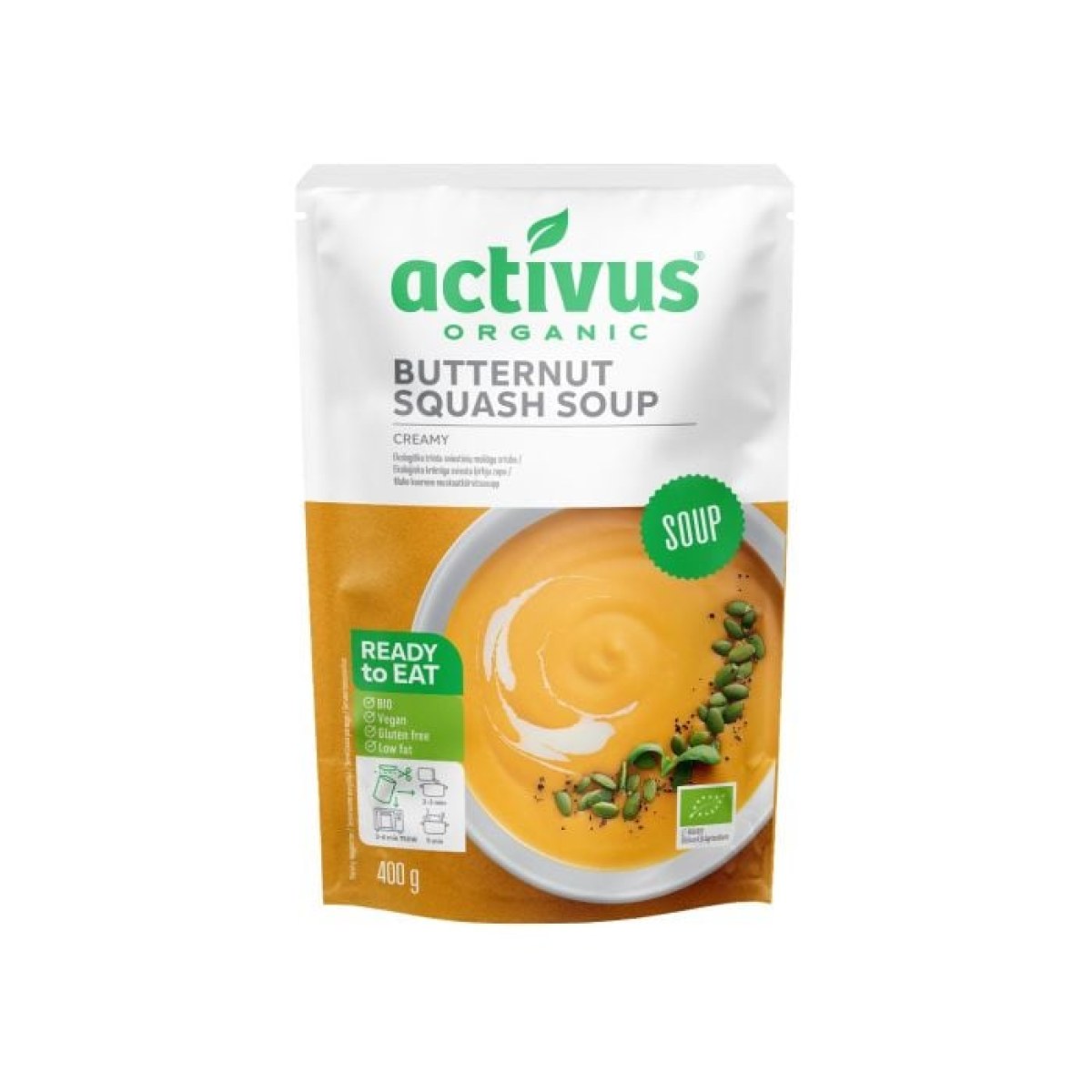 Activus BIO Tekvicová krémová polievka · záber 1