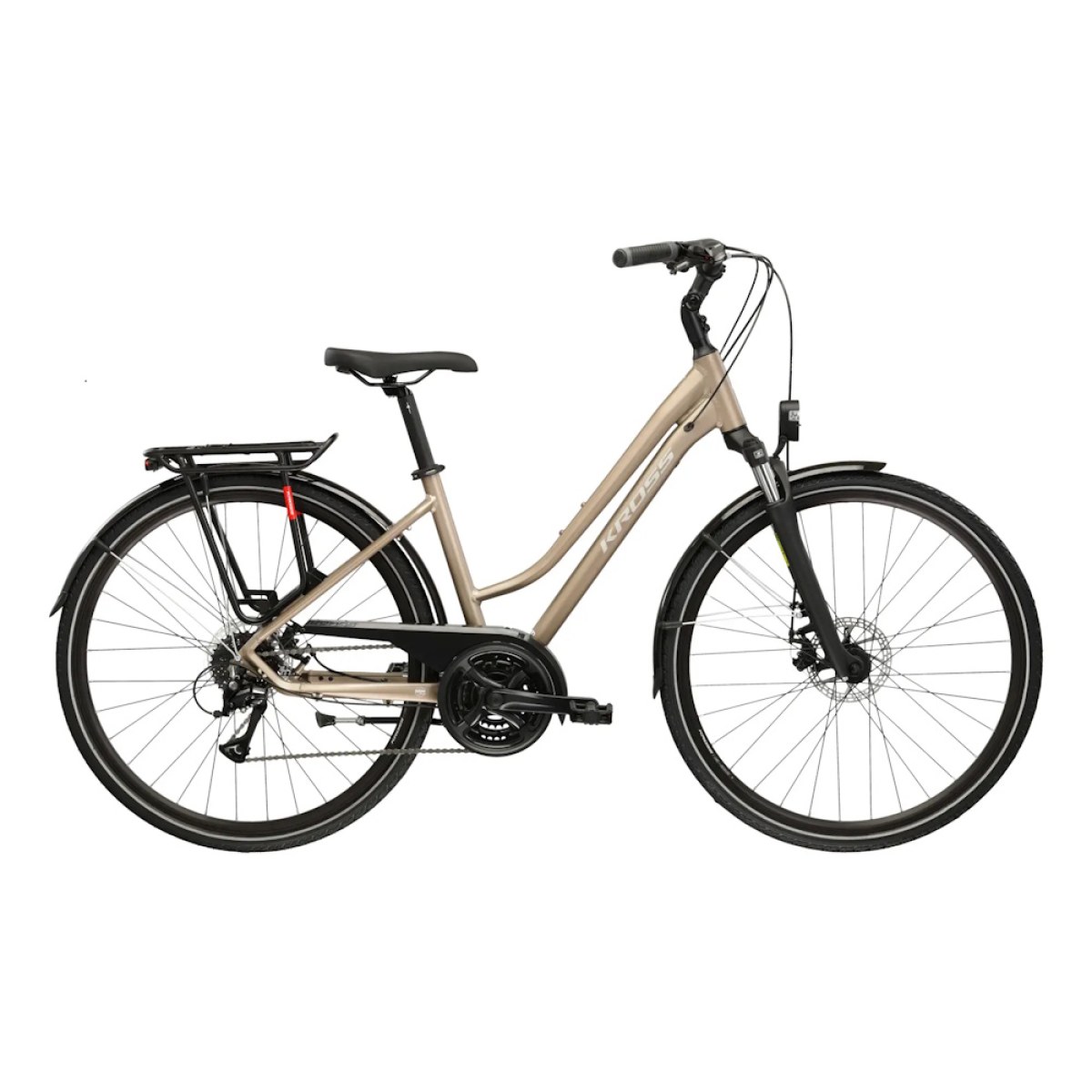 Kross Trans 3.0 28" - model 2026 hnedá / strieborná / matný - L (19", 168-180 cm) · záber 1
