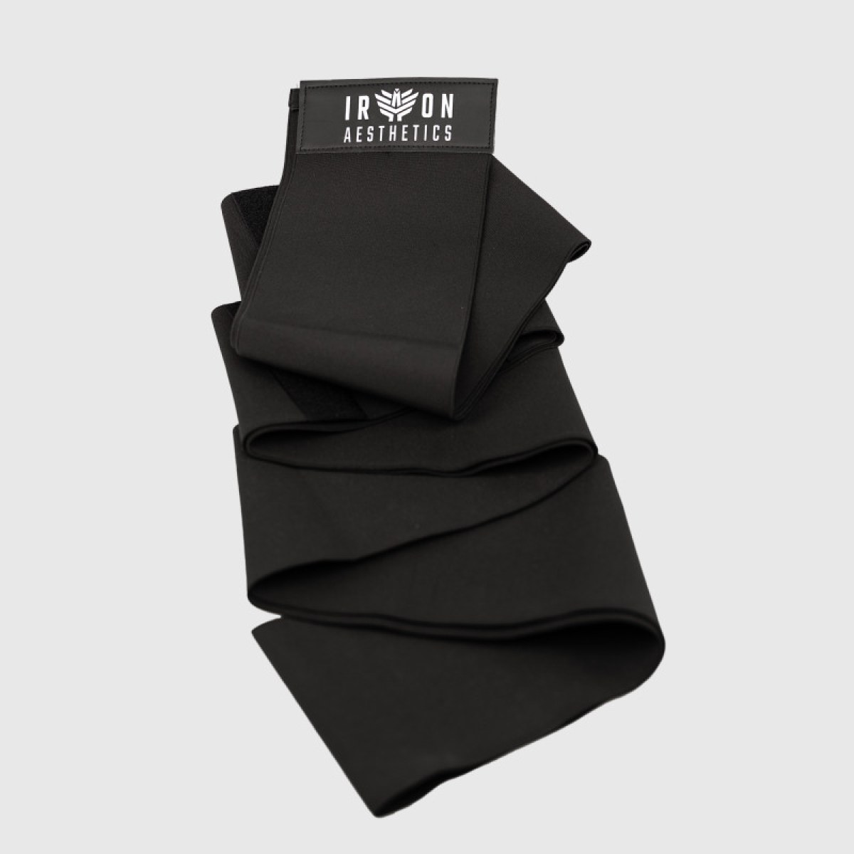 Elastický pás Iron Aesthetics Waist Wrap, čierny · záber 3