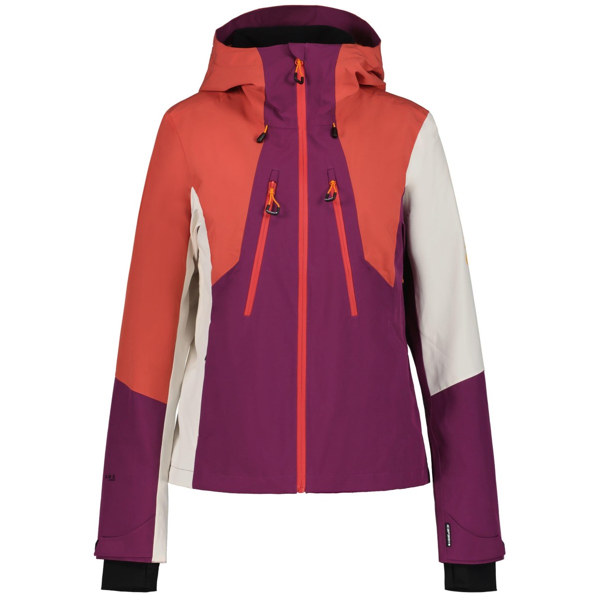 Icepeak Delavan Shell Jacket W - Veľkosť: 34 | Farba: Červená, Fialová · záber 1