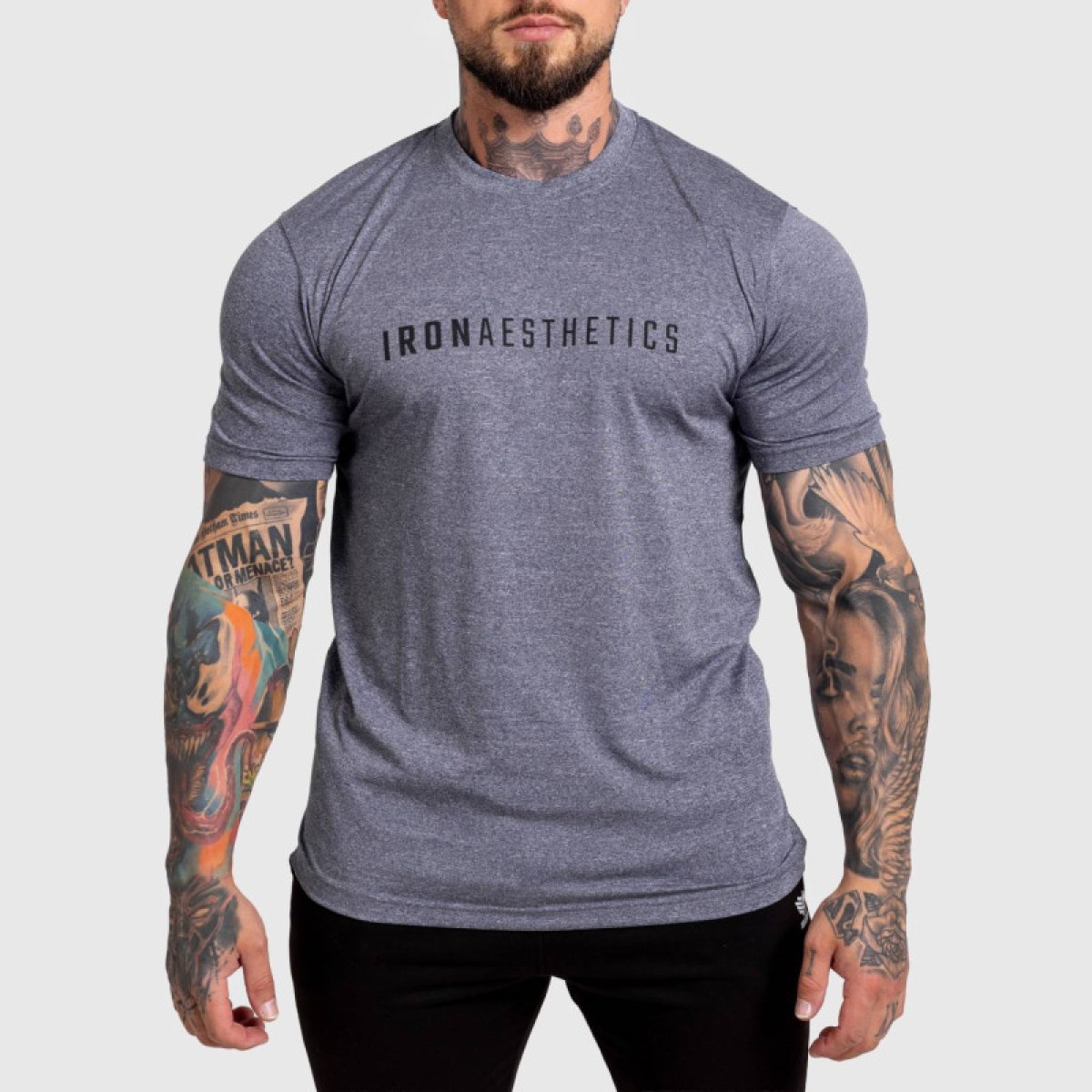 Pánske športové tričko Iron Aesthetics Flow, navy · záber 1