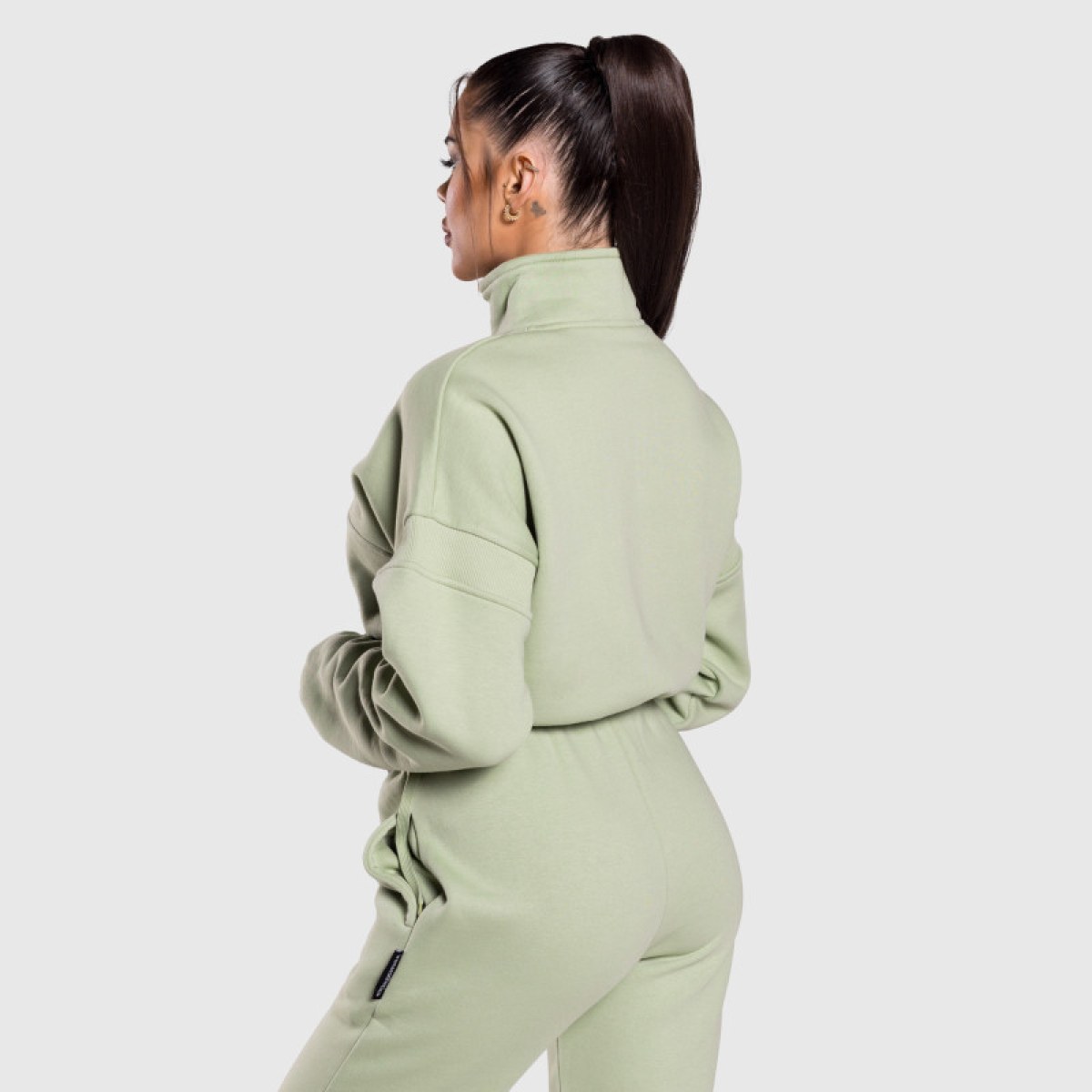Dámska crop mikina Iron Aesthetics Simone, zelená · záber 3