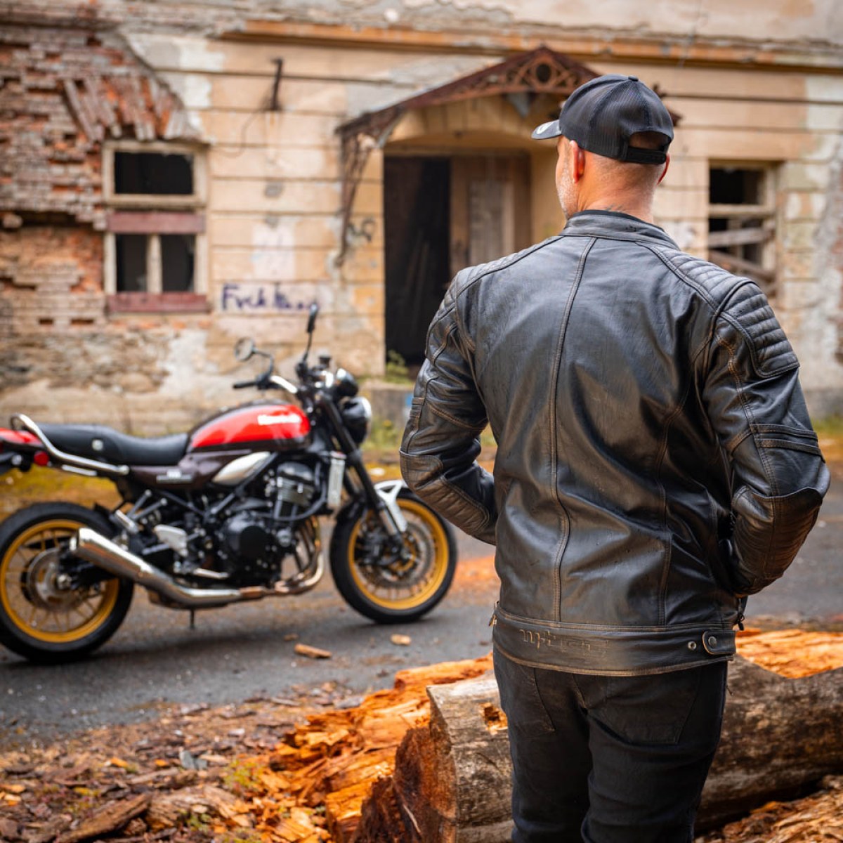 W-TEC Mungelli EVO vintage čierno-hnedá - S · záber 4