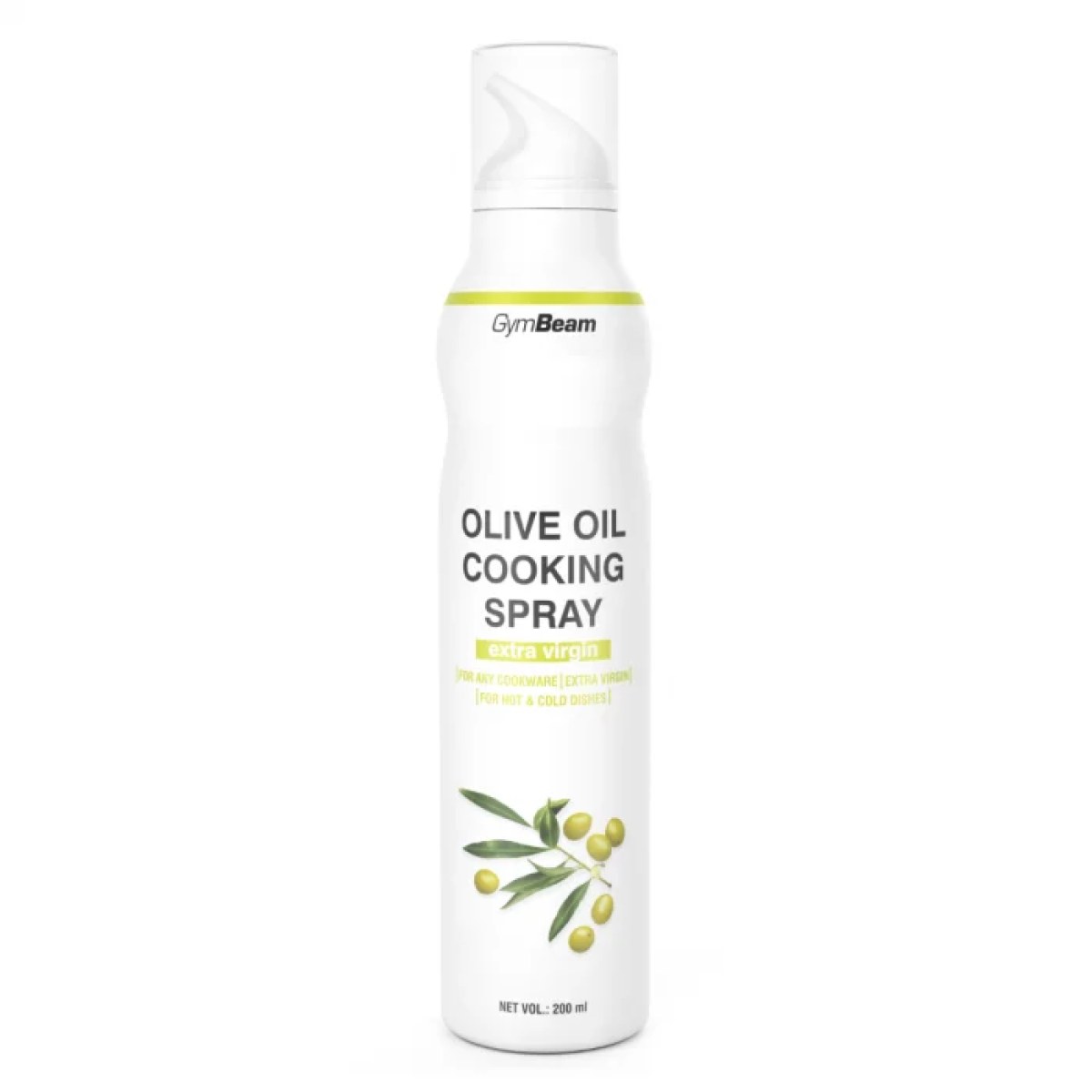 GymBeam Extra panenský olivový olej v spreji - Objem: 200 ml | Hmotnosť: 0,244 g | Balenie: 6 · záber 1