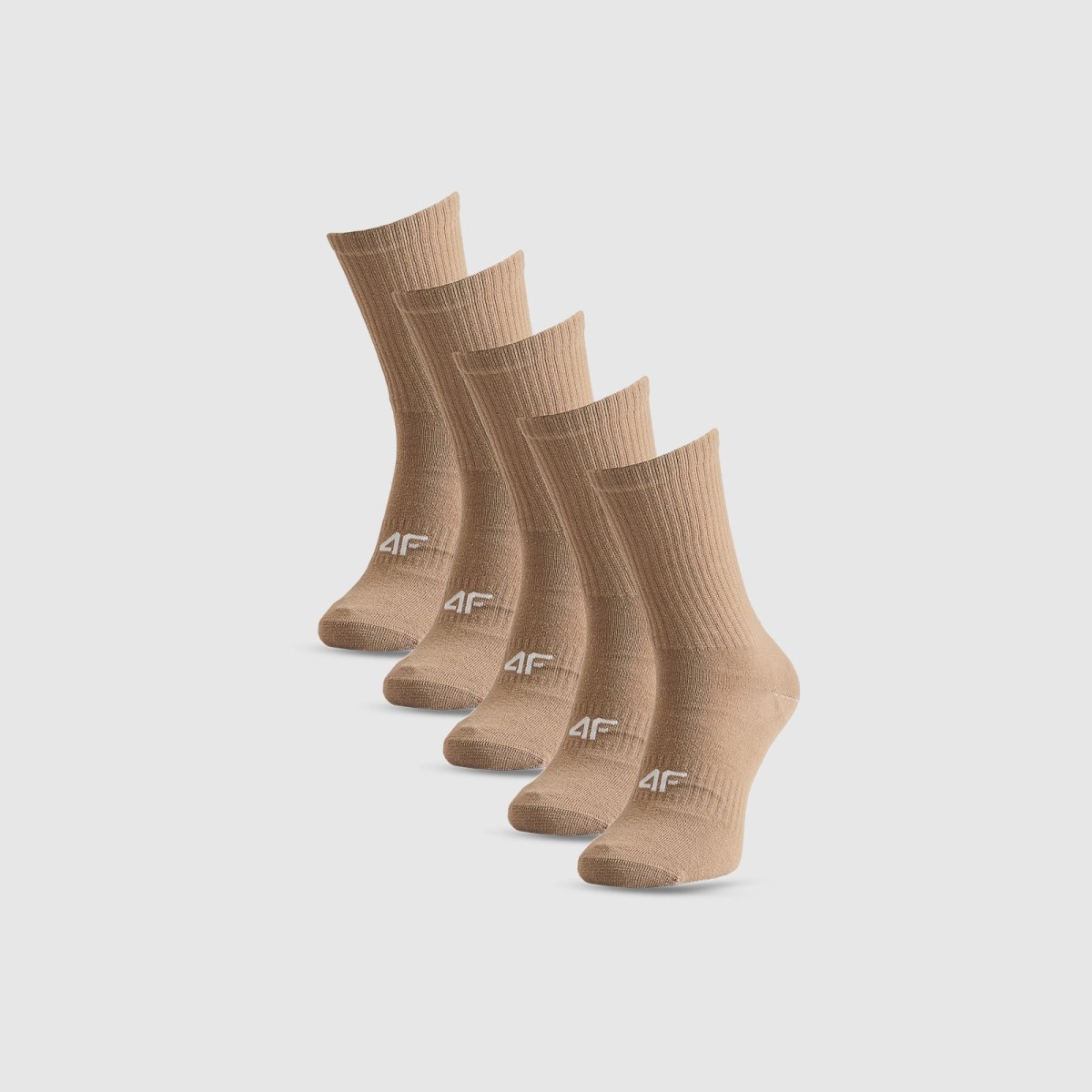 Ponožky dlhé (5-pack) dámske - béžové · záber 1
