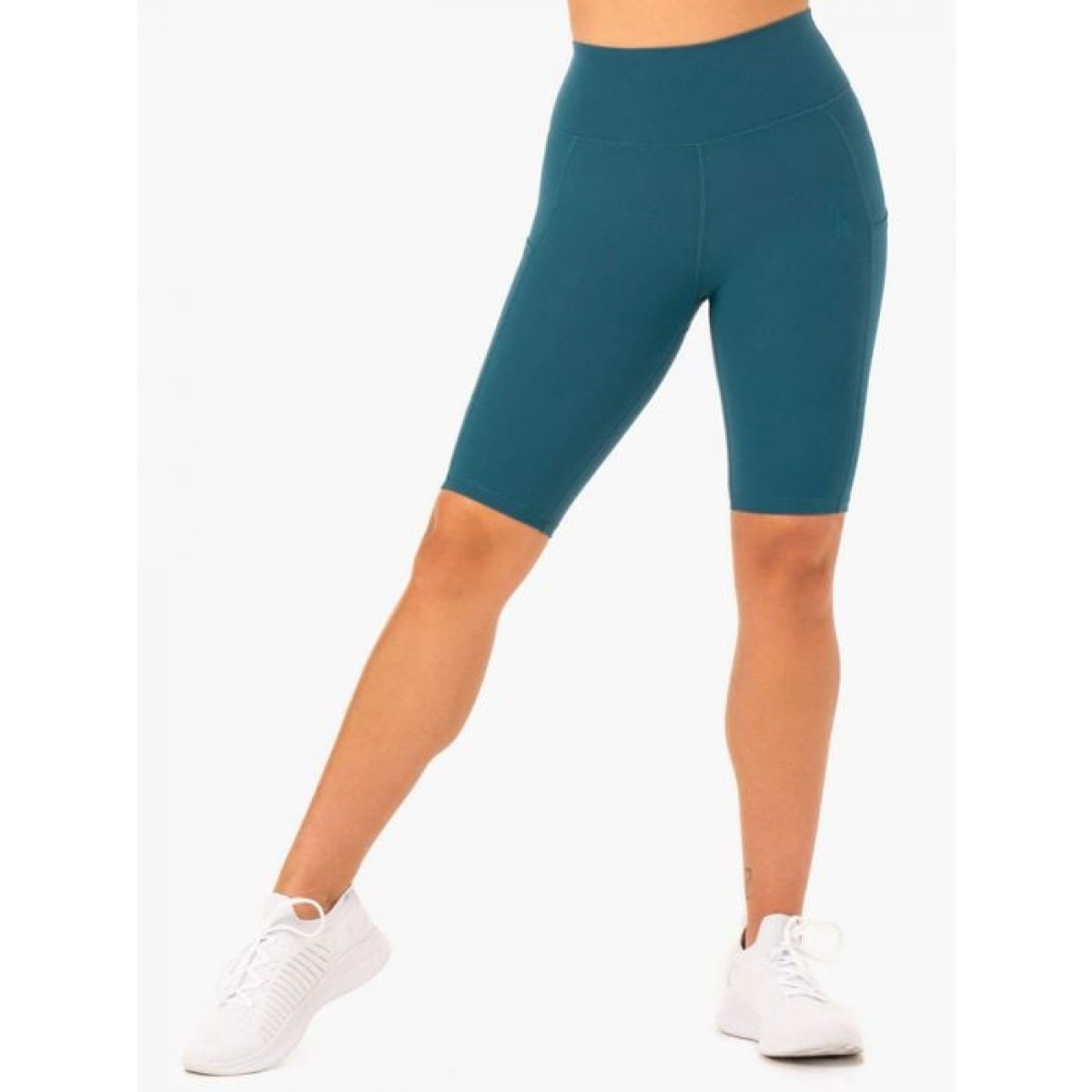 Ryderwear Dámske biker šortky s vreckami Reset High Waisted Teal XS · záber 1