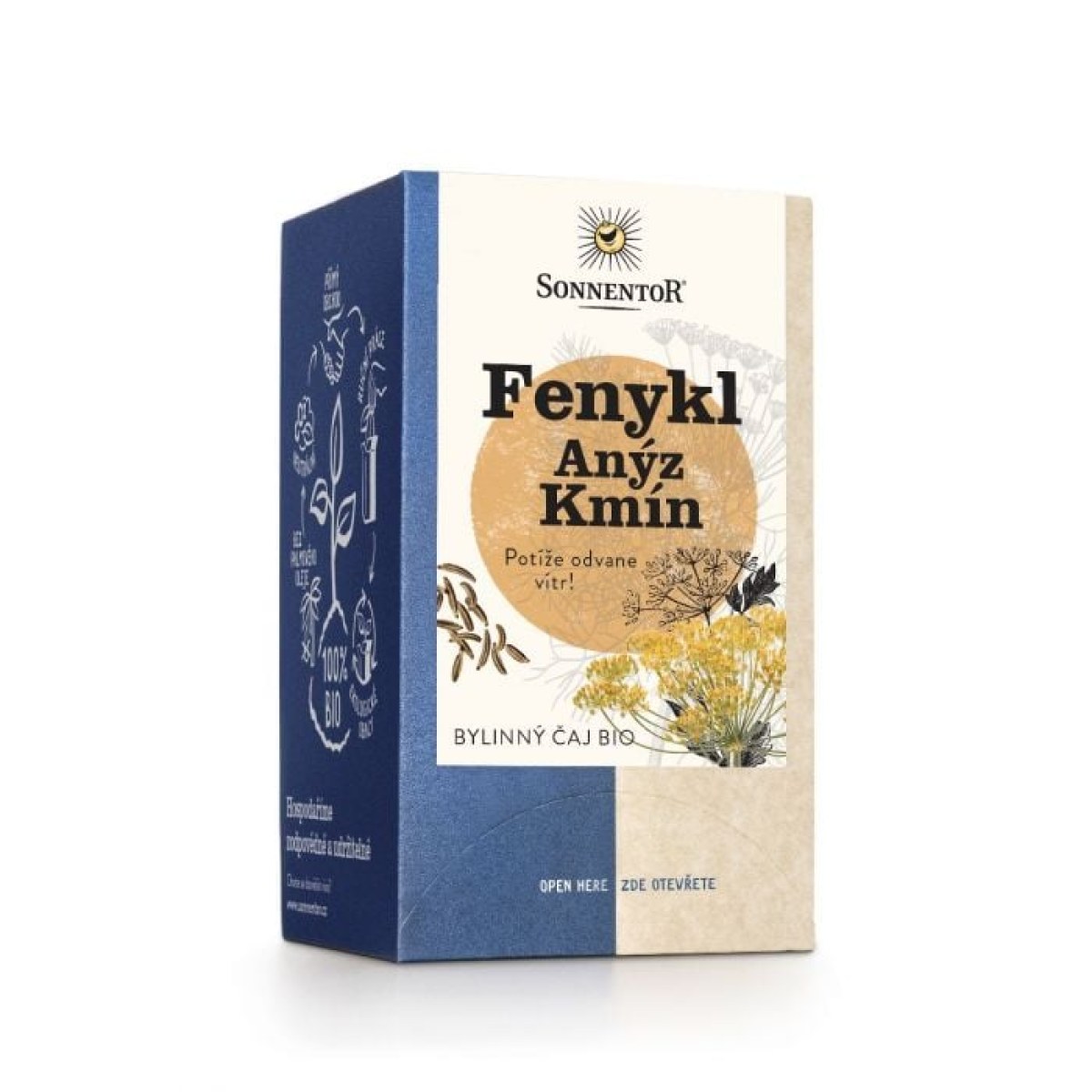 Sonnentor BIO Bylinný čaj fenikel-aníz-rasca · záber 1