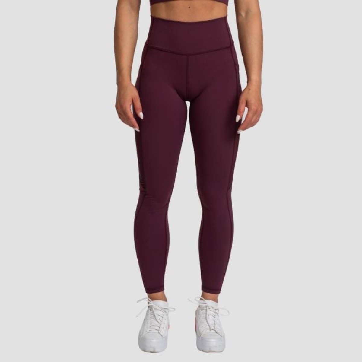 GymBeam Dámske legíny Mesh Panel Eggplant MM · záber 1