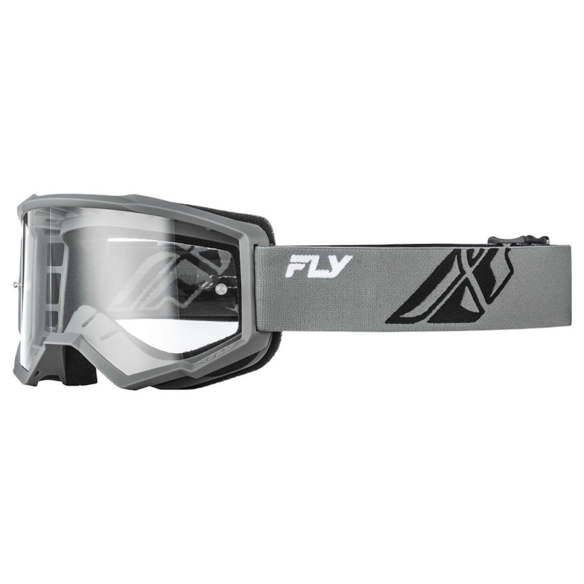 Fly Racing Focus Youth červená/čierna, číre plexi · záber 4