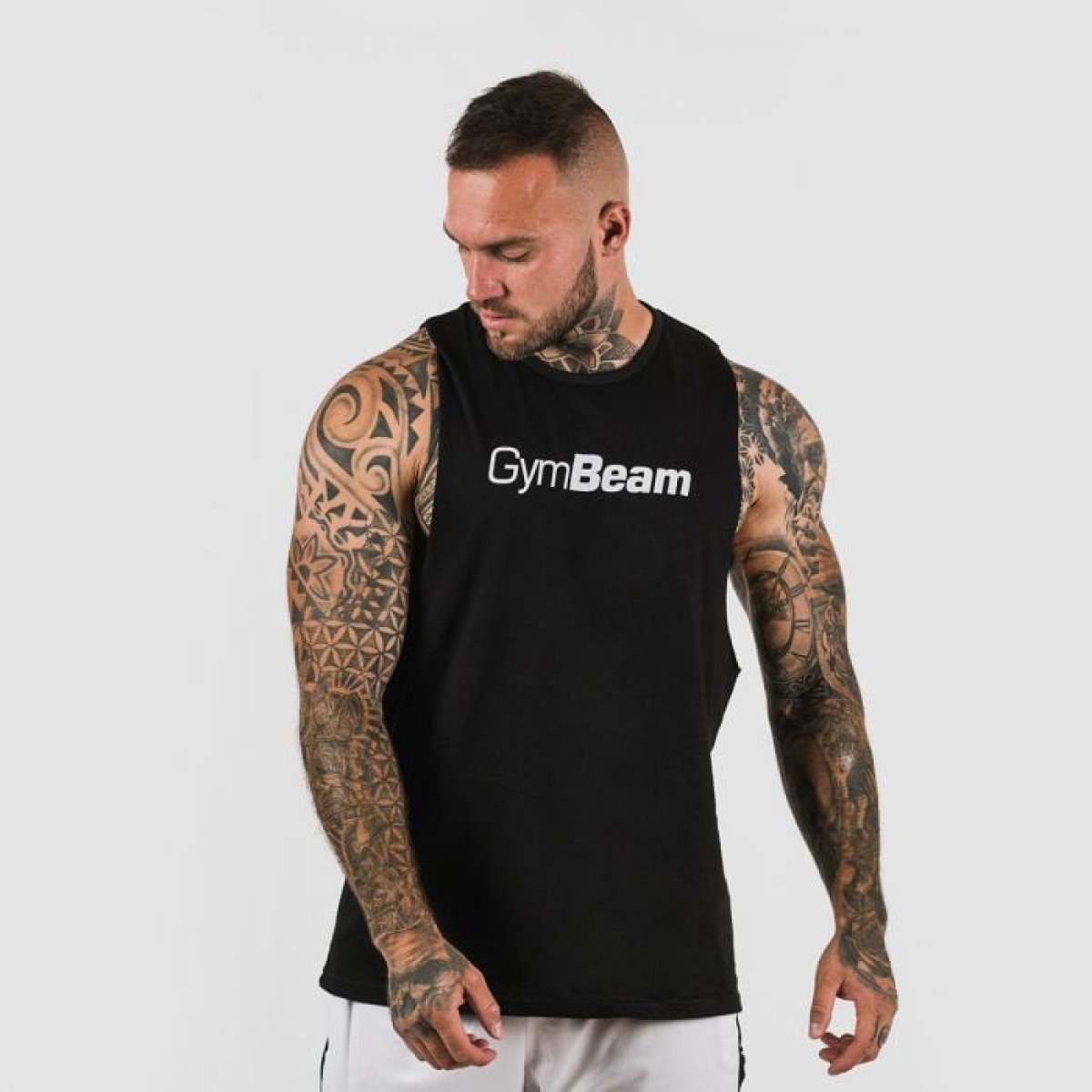 GymBeam Tielko Cut Off Black L · záber 1