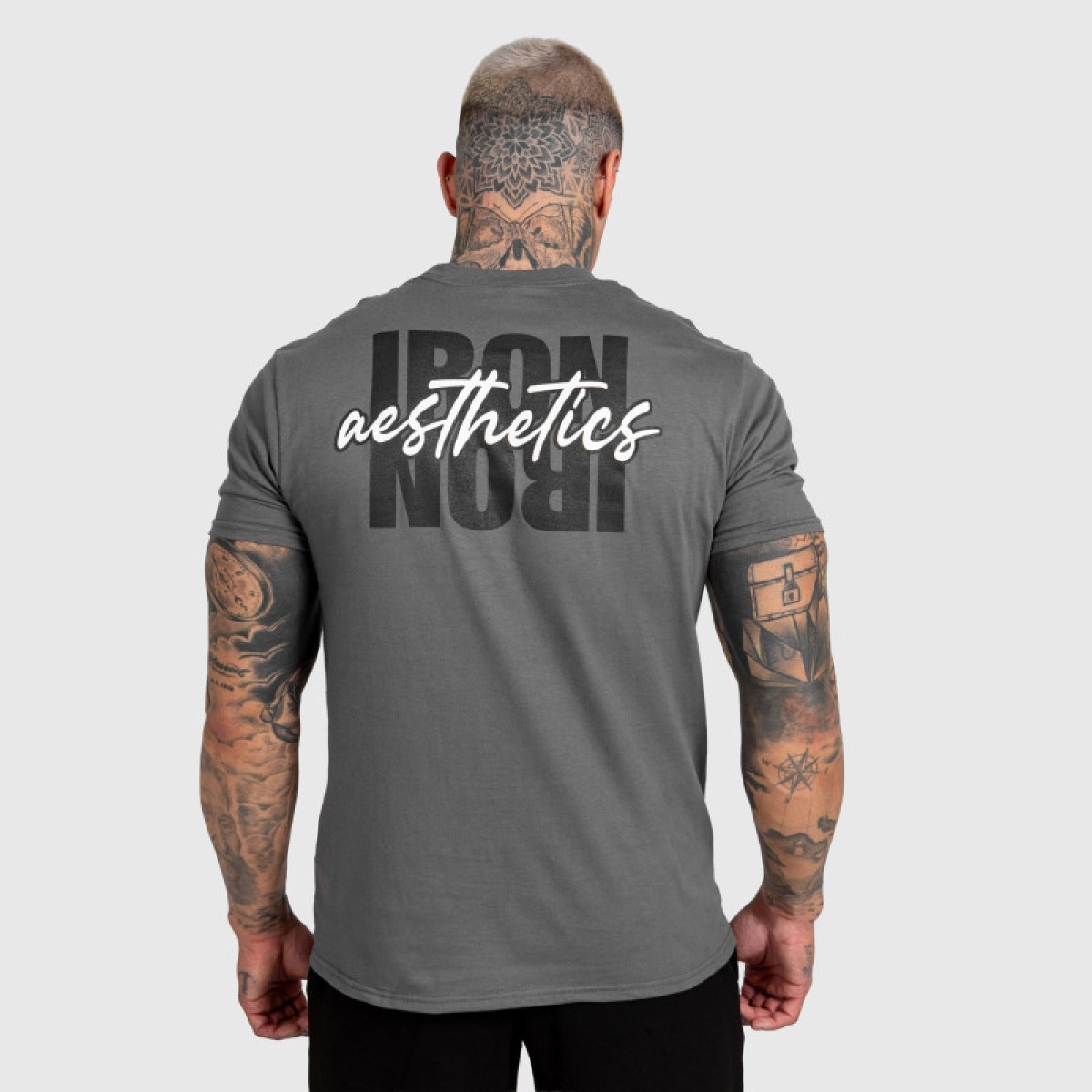 Pánske tričko Iron Aesthetics Reflect, tmavosivé · záber 3