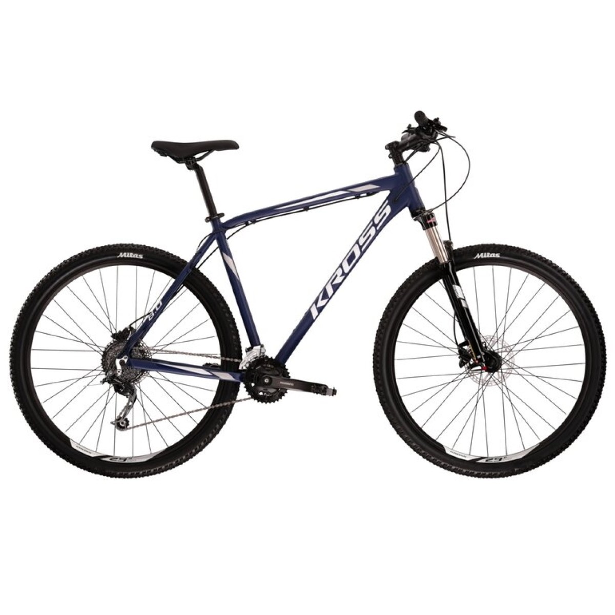 Kross Hexagon 8.0 29" - model 2022 tmavo modro/biela/šedá - M (19", 180-188 cm) · záber 1