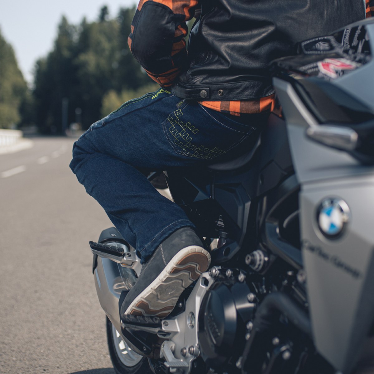 Pánske moto jeansy W-TEC Biterillo - Veľkosť: S | Farba: Modrá · záber 5