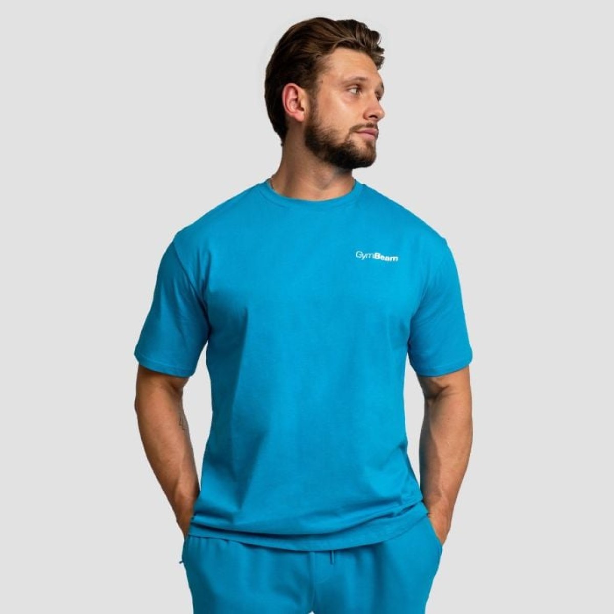 GymBeam Tričko Oversized Limitless Aquamarine XLXL · záber 1