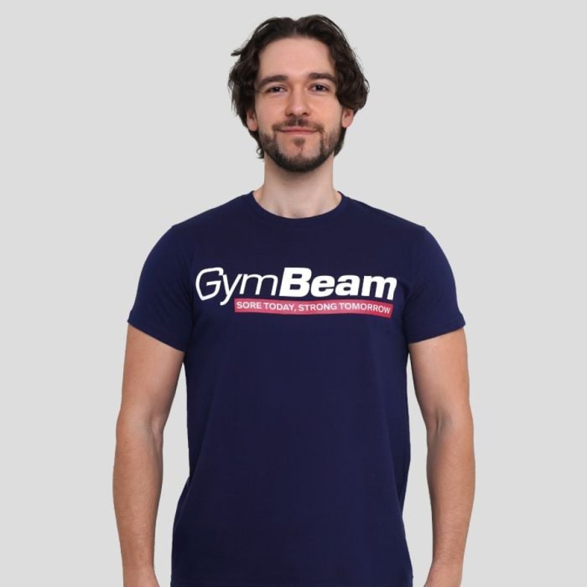 GymBeam Tričko Strong Tomorrow Navy Blue XL · záber 1