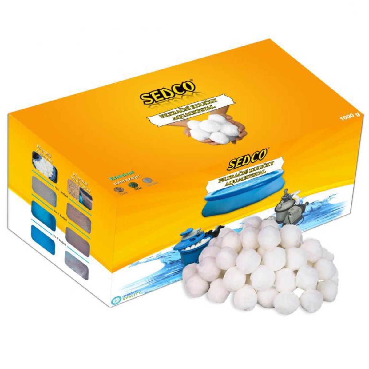 Filtračná náplň SEDCO Aqua Crystal 500g · záber 1