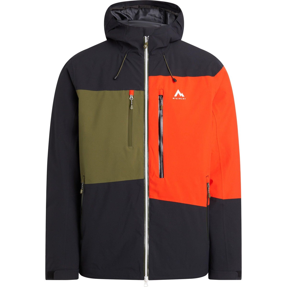 McKinley Sage Hooded Jacket - Veľkosť: L | Farba: Čierna, Farebná · záber 1