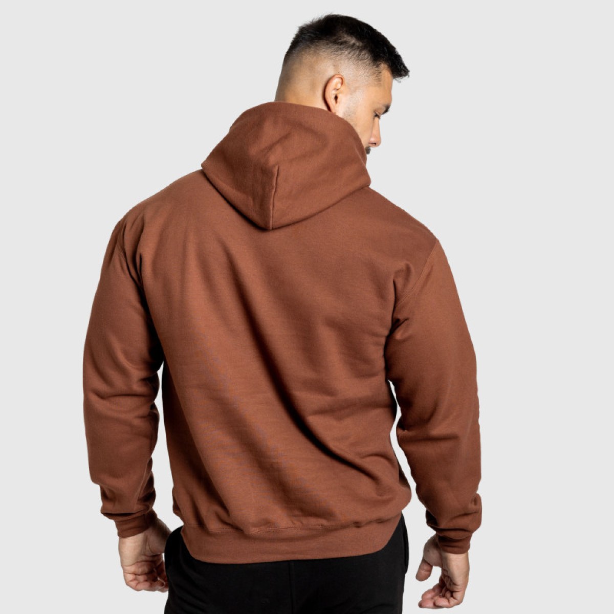 Mikina s kapucňou Iron Aesthetics Frontline, cocoa · záber 3