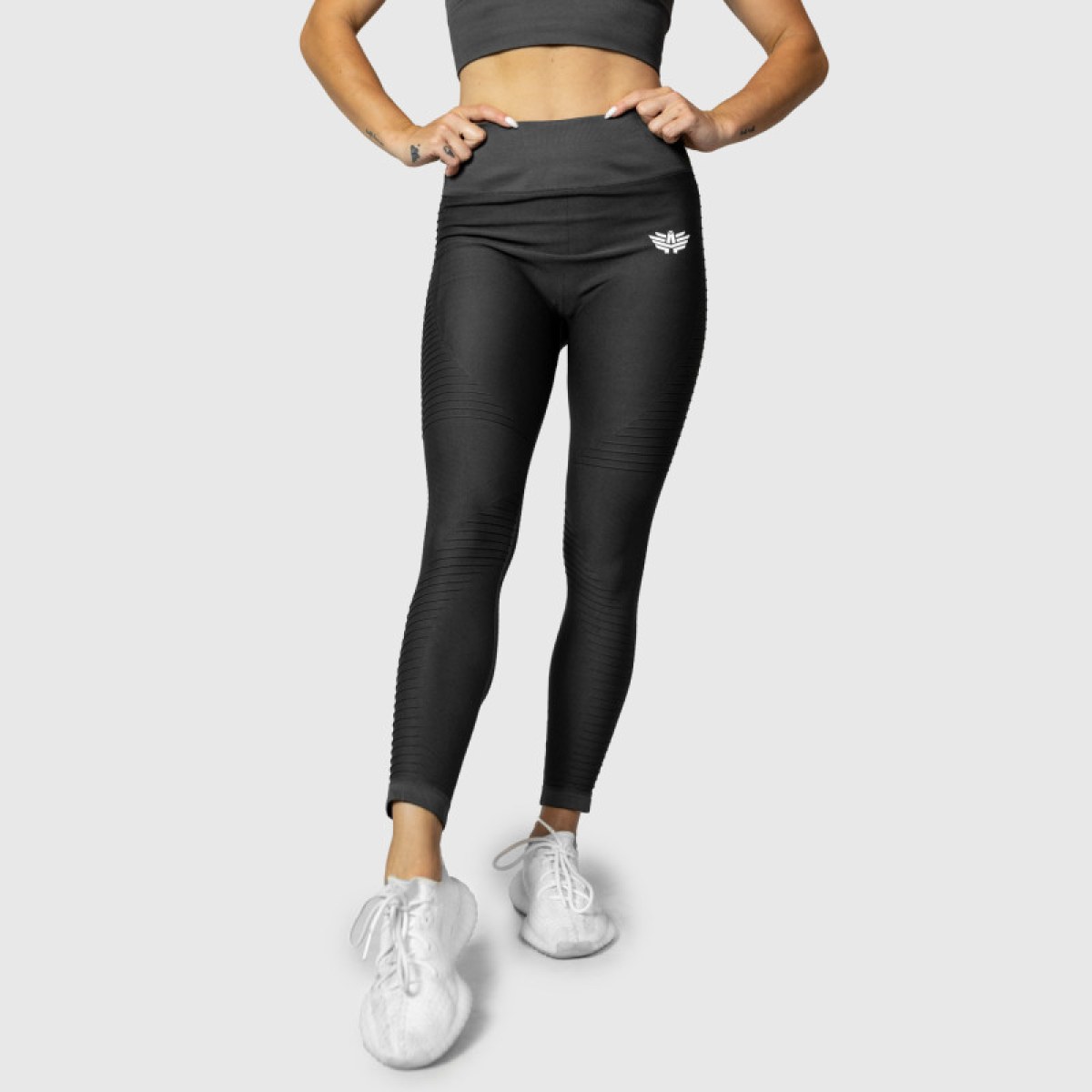 Bezšvové legíny Iron Aesthetics Dynamic, sivé · záber 4