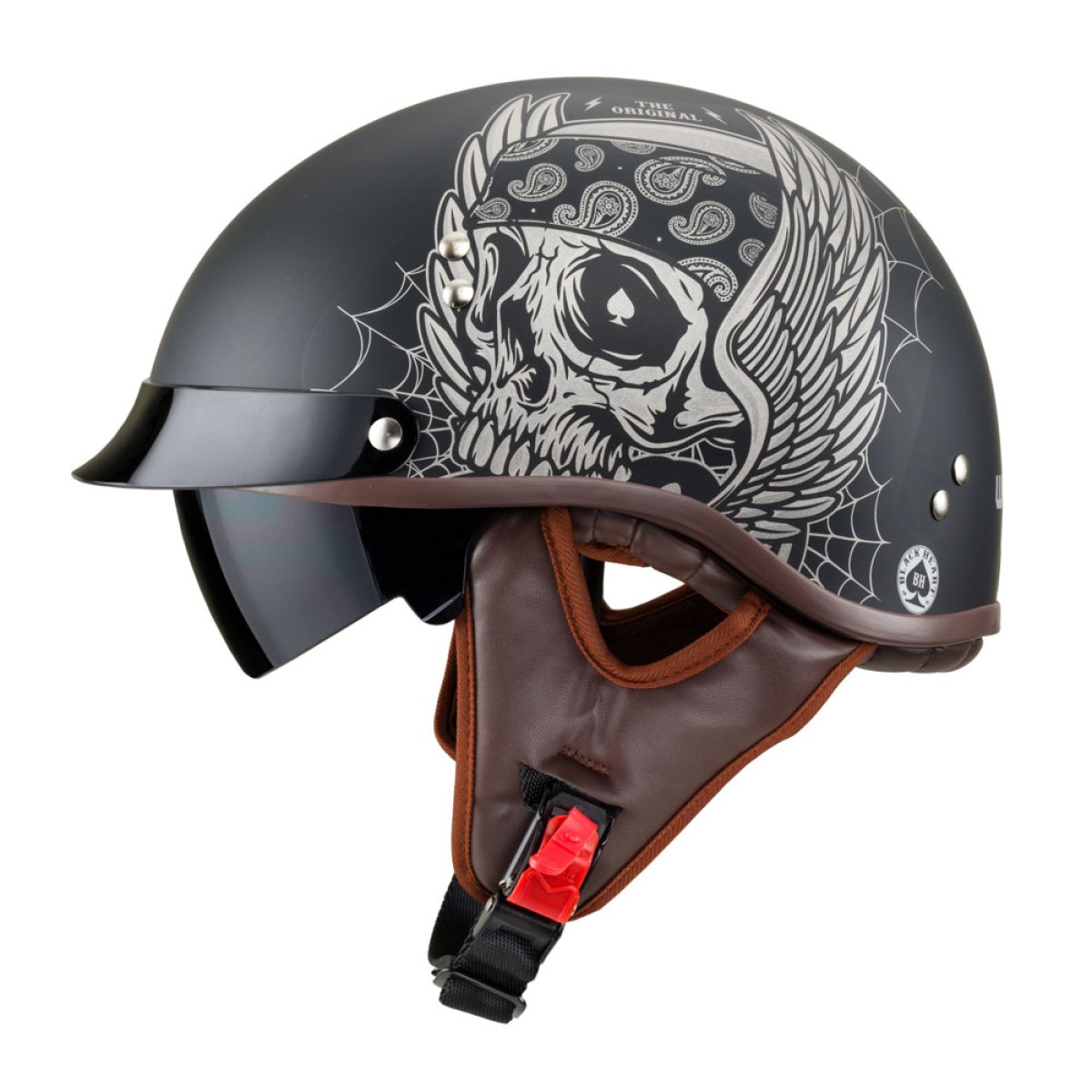 W-TEC Black Heart Longroad Wings Skull - XL (61-62) · záber 1