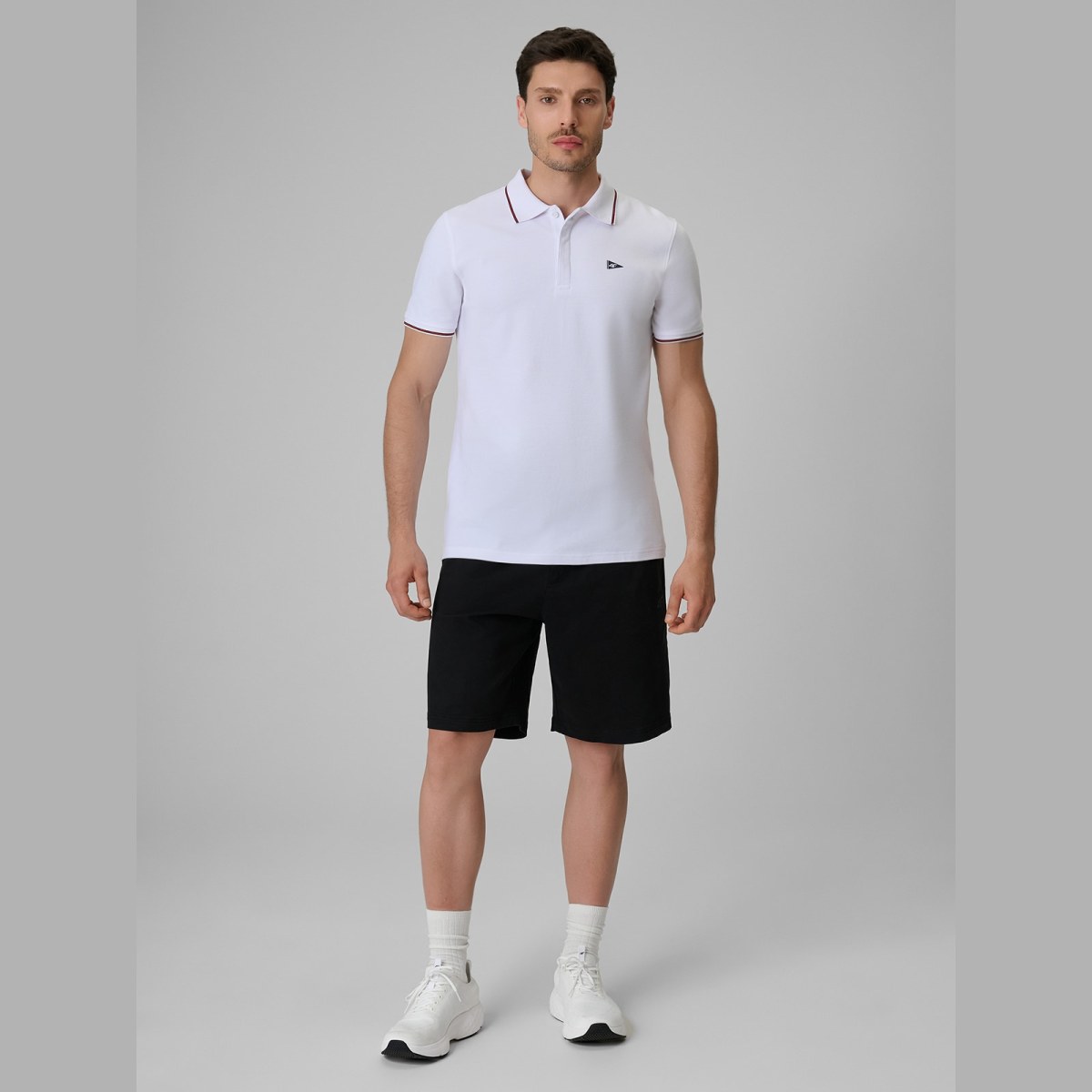 Polo tričko regular pánske - biele · záber 4