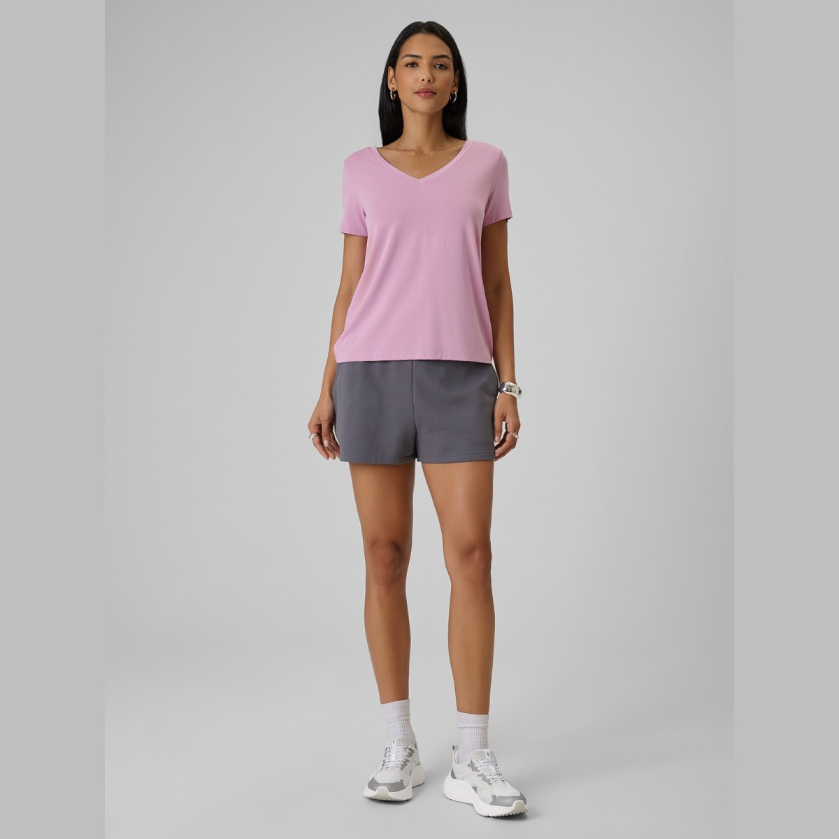 T-shirt regular s modalom dámsky - ružový · záber 2