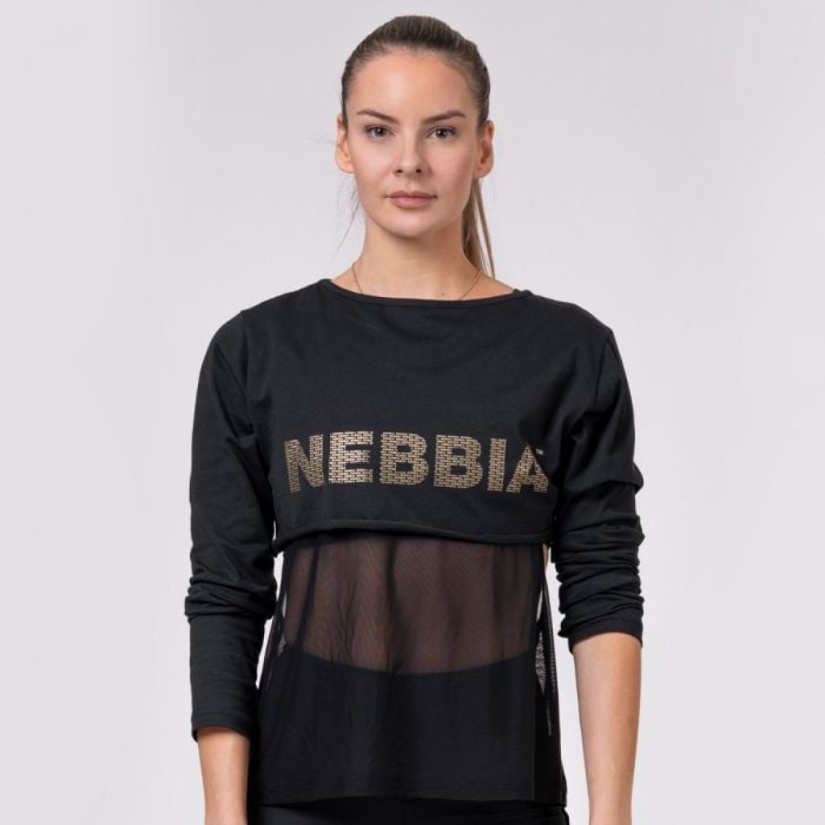 Nebbia Intense Mesh tričko 805 čierne XS · záber 1