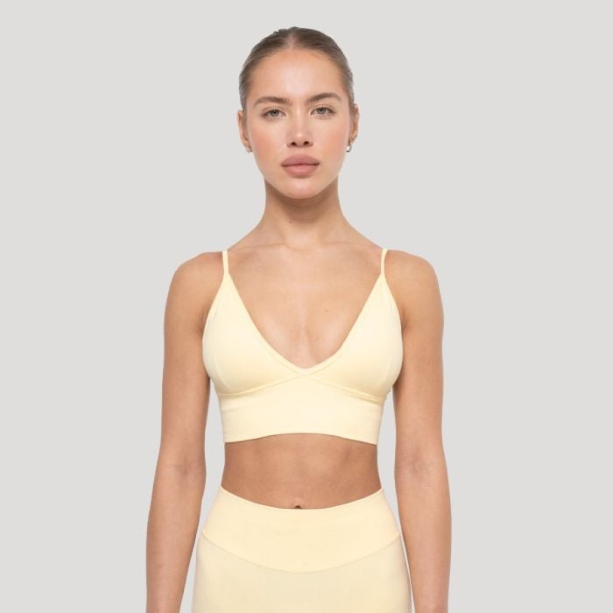 GymBeam Športová podprsenka Luma Butter Yellow L · záber 1