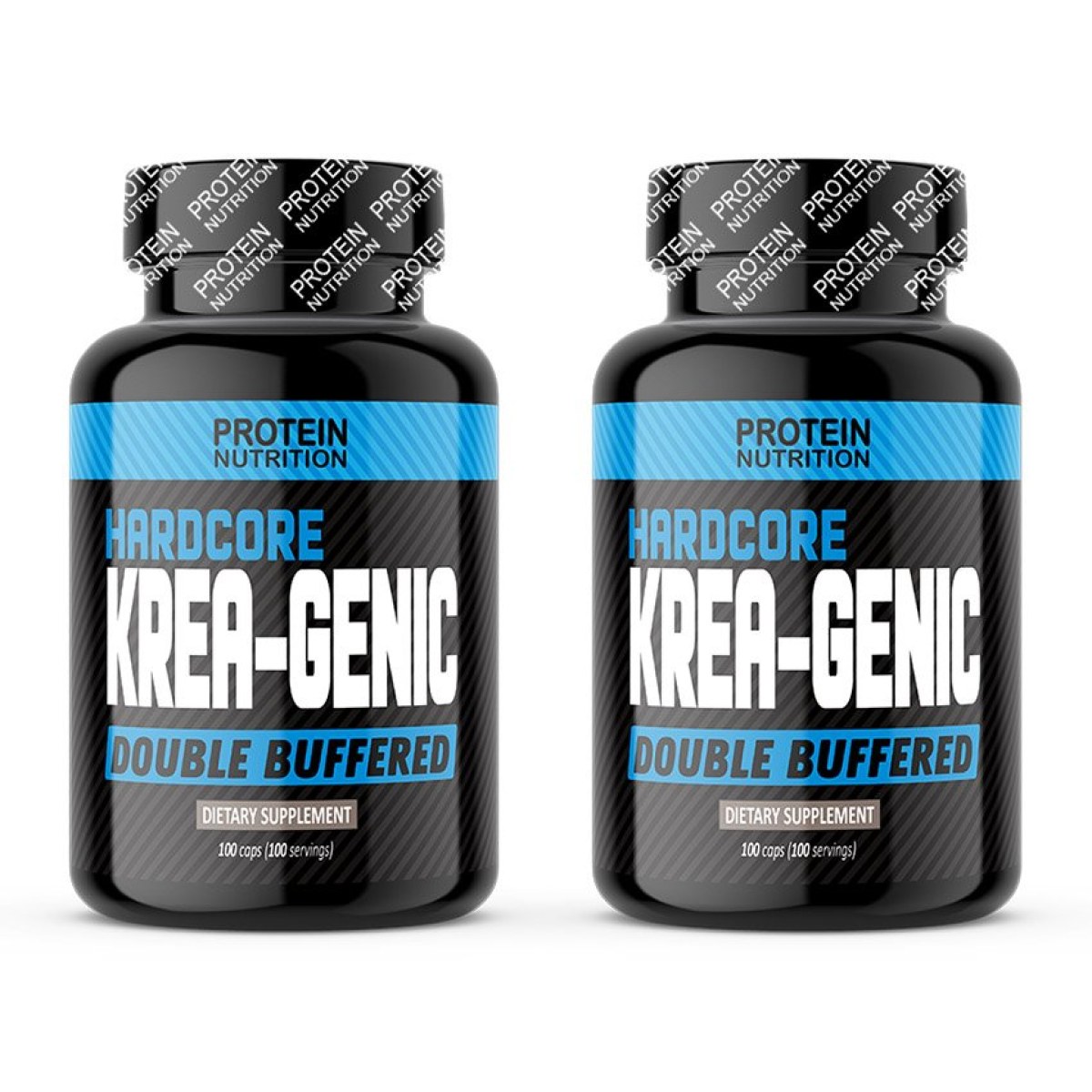 1+1 Zadarmo: Hardcore Krea-Genic - Protein Nutrition 100 kaps. + 100 kaps. · záber 1