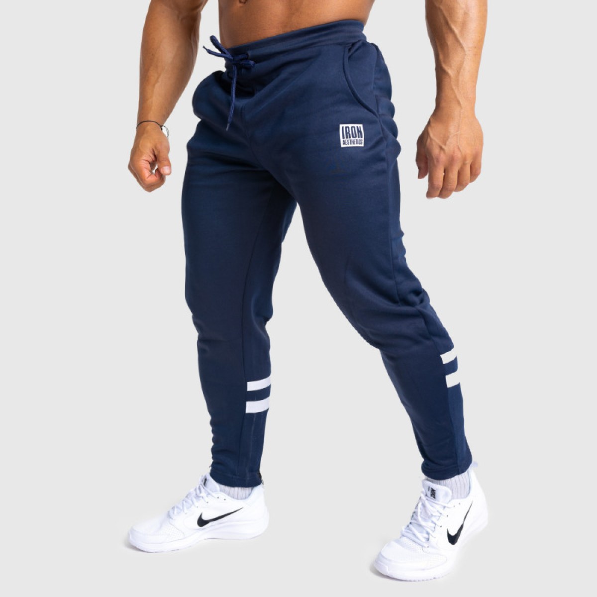Jogger tepláky Iron Aesthetics Boxed, navy · záber 1