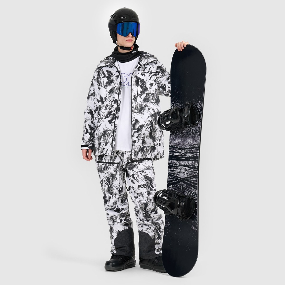 Snowboardová bunda membrána 15000 pánska - multicolor · záber 1