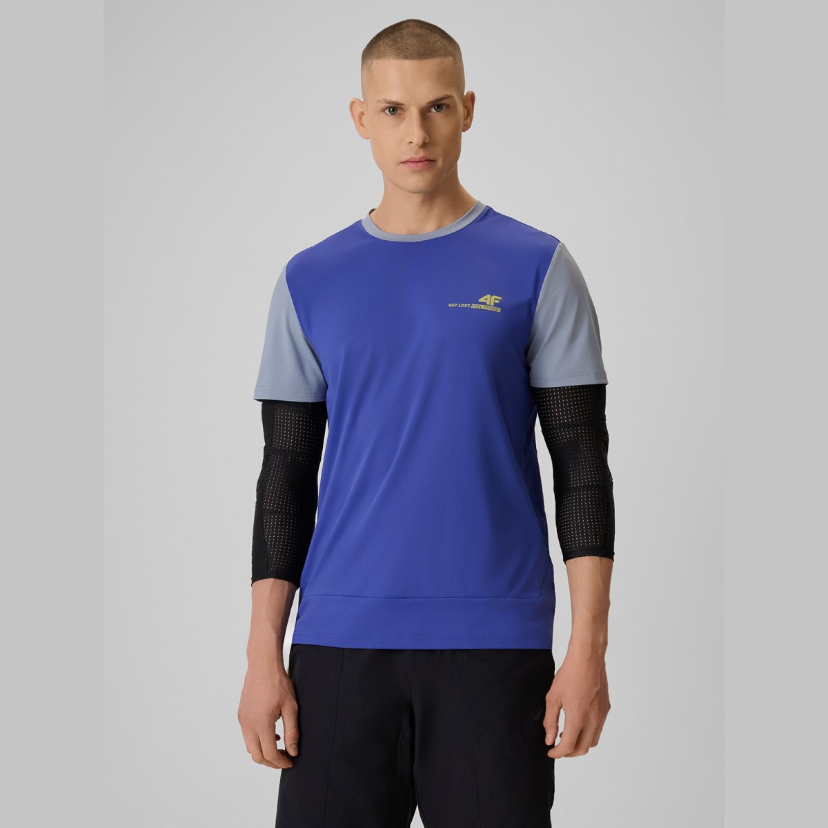 Pánsky cyklistický dres - fialový · záber 1