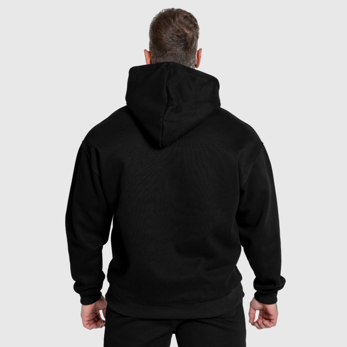 Oversized mikina Iron Aesthetics ASTHX, čierna · záber 3