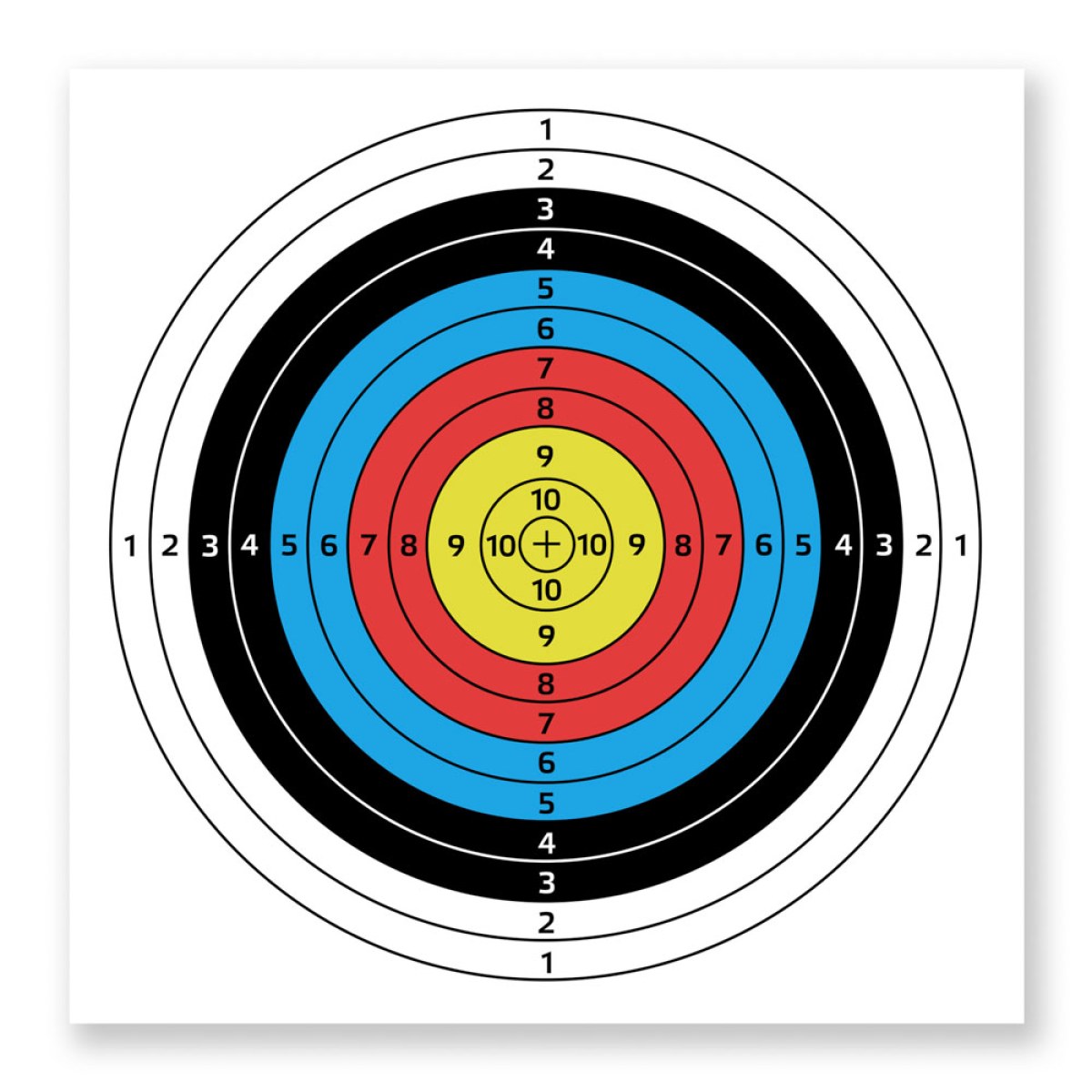 Terč inSPORTline Dabbak 60x60cm 10ks · záber 1