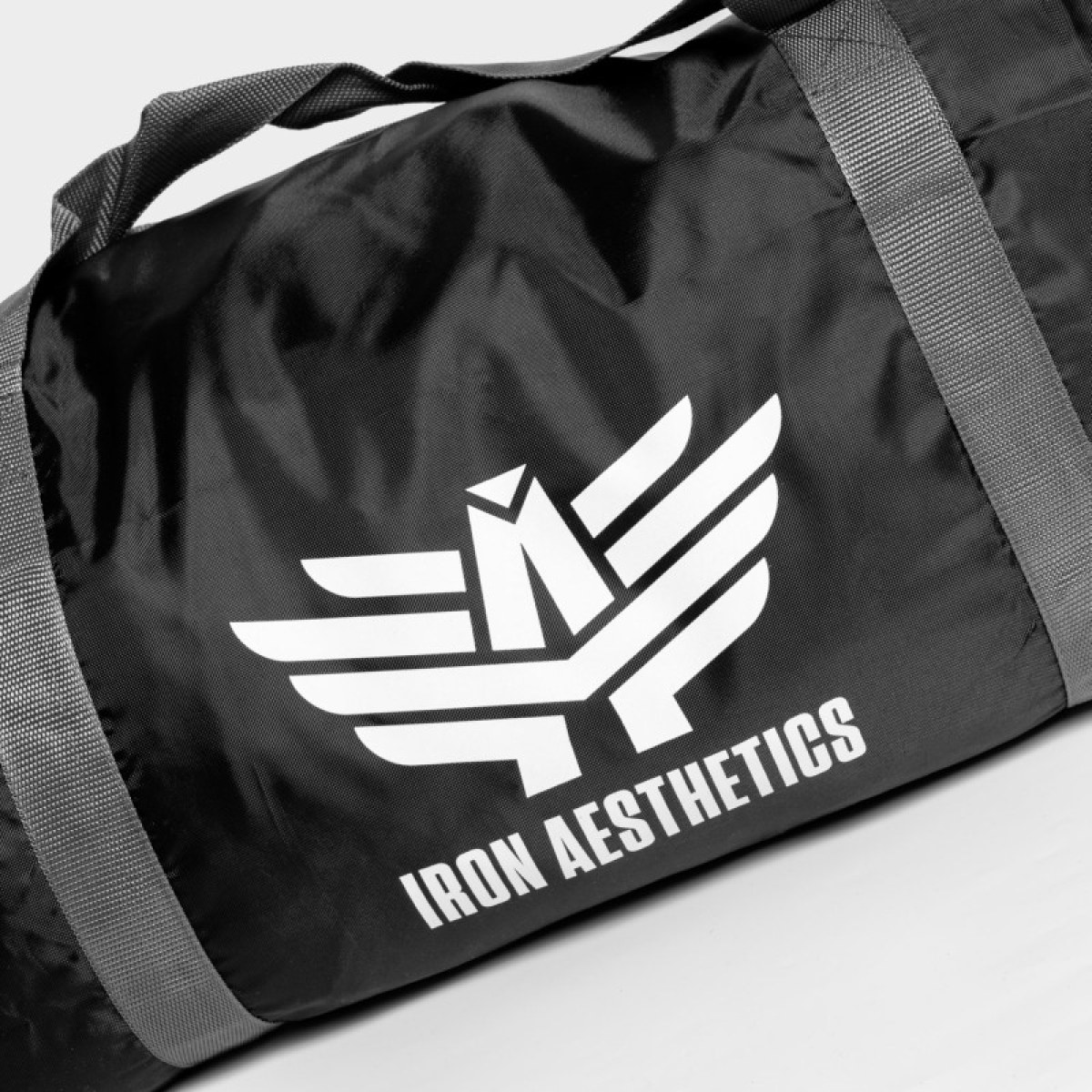 Športová taška Iron Aesthetics Duffle, čierna · záber 3