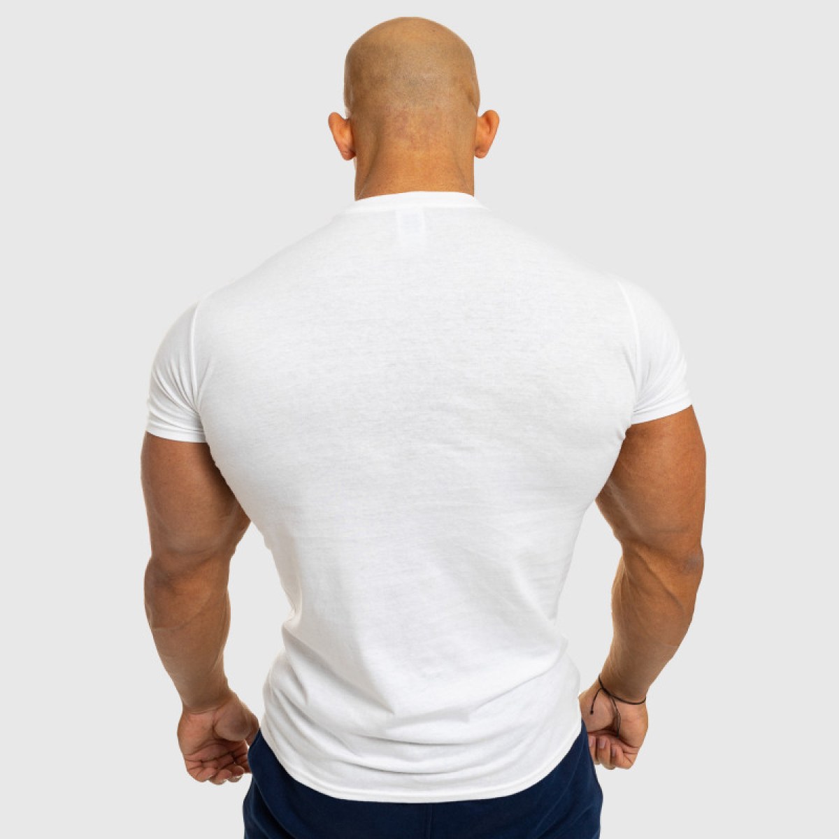 Pánske fitness tričko Iron Aesthetics Be Stronger, biele · záber 5