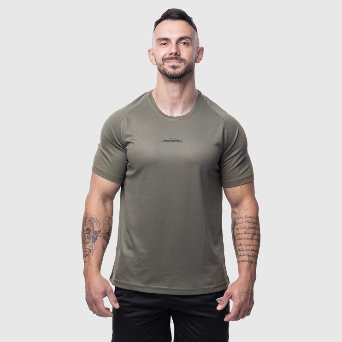 Pánske športové tričko Iron Aesthetics Training, zelené · záber 2